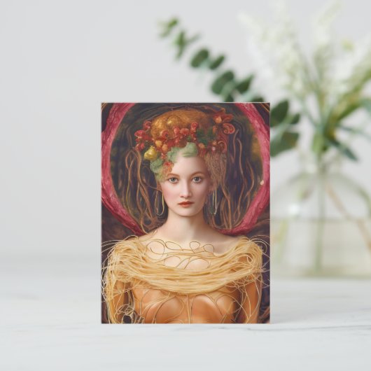 Carte Postale Robe spaghetti unique (Debout devant)