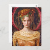 Carte Postale Robe spaghetti unique (Devant / Derrière)