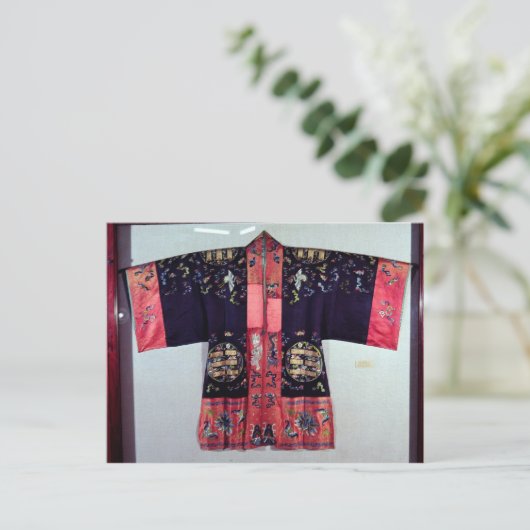 Carte Postale Robe taoïste avec Tai Chi Yin et Yang (Debout devant)