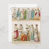 Carte Postale Robe théâtrale grecque (Devant / Derrière)