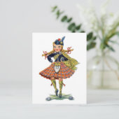 Carte Postale robe traditionnelle écossaise vintage (Debout devant)