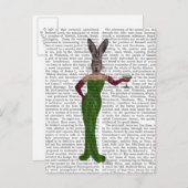 Carte Postale Robe verte de lapin (Devant / Derrière)