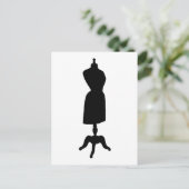 Carte Postale Robe victorienne forme Silhouette (Debout devant)
