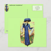 Carte Postale Robe vintage (Devant / Derrière)