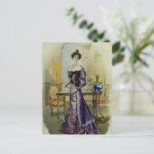 Carte Postale Robe Vintage Victorienne (Debout devant)