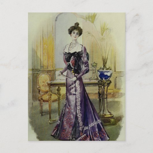 Carte Postale Robe Vintage Victorienne (Devant)