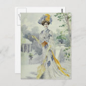Carte Postale Robe Vintage Victorienne (Devant / Derrière)