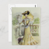 Carte Postale Robe Vintage Victorienne (Devant / Derrière)
