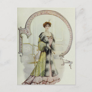 Carte Postale Robe Vintage Victorienne
