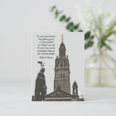 Carte Postale Robert Burns Ponders Glasgow City Chambers (Debout devant)