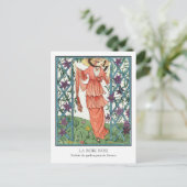 Carte Postale Robert Dammy Mode française La Robe Rose (Debout devant)