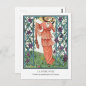 Carte Postale Robert Dammy Mode française La Robe Rose (Devant / Derrière)