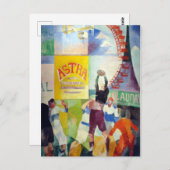 Carte Postale Robert Delaunay L'Équipe Cardiff (Devant / Derrière)