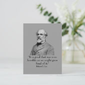 Carte Postale Robert E Lee et citations (Debout devant)