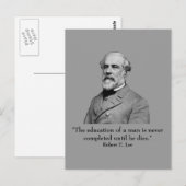 Carte Postale Robert E Lee et citations (Devant / Derrière)