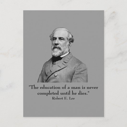 Carte Postale Robert E Lee et citations (Devant)