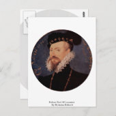Carte Postale Robert Earl De Leicester Par Nicholas Hilliard (Devant / Derrière)