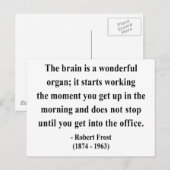 Carte Postale Robert Frost Citation 6a (Devant / Derrière)