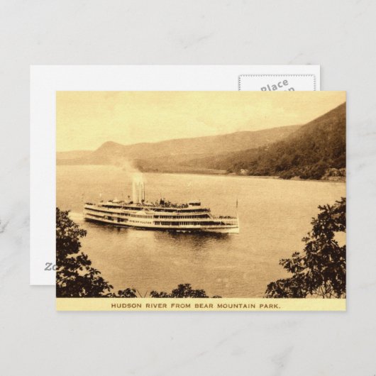 Carte Postale Robert Fulton Hudson River Bear Mountain Park (Devant / Derrière)