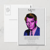 Carte Postale Robert Kennedy - Manoj Sharma (Devant / Derrière)