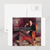 Carte Postale Robert Louis Stevenson & Citation CBD est de l'Hui (Devant / Derrière)