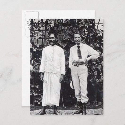 Carte Postale Robert Louis Stevenson et son ami (Devant / Derrière)