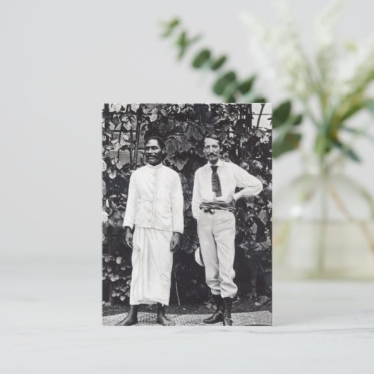 Carte Postale Robert Louis Stevenson et son ami (Debout devant)