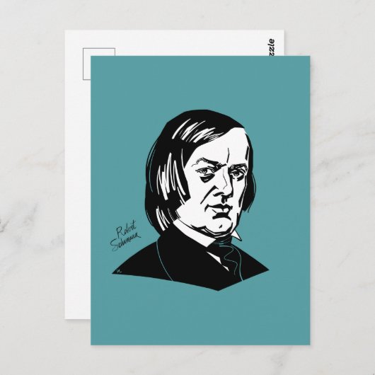 Carte Postale Robert Schumann (Devant / Derrière)