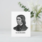 Carte Postale Robert Schumann, noir (Debout devant)