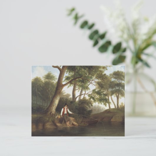 Carte Postale Robert Scott Duncanson - Man Fishing (Debout devant)