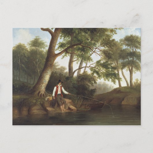 Carte Postale Robert Scott Duncanson - Man Fishing (Devant)
