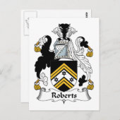 Carte Postale Roberts Family Crest (Devant / Derrière)