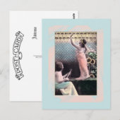 Carte Postale robes de couleur sherbet dames victoriennes (Devant / Derrière)