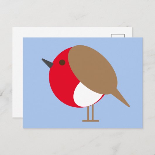 Carte postale Robin (Devant / Derrière)