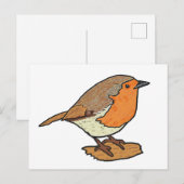Carte Postale Robin (Devant / Derrière)