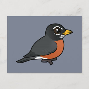 Carte Postale Robin américain Birdorable