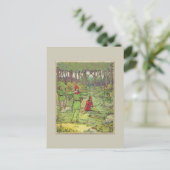 Carte Postale Robin Des Bois Dans La Forêt (Debout devant)