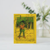 Carte Postale Robin des Bois, son cou et sa flèche (Debout devant)