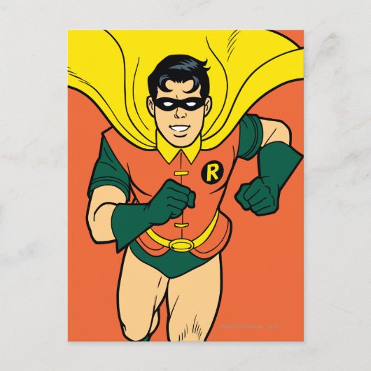 Carte Postale Robin en cours d'exécution (Devant)