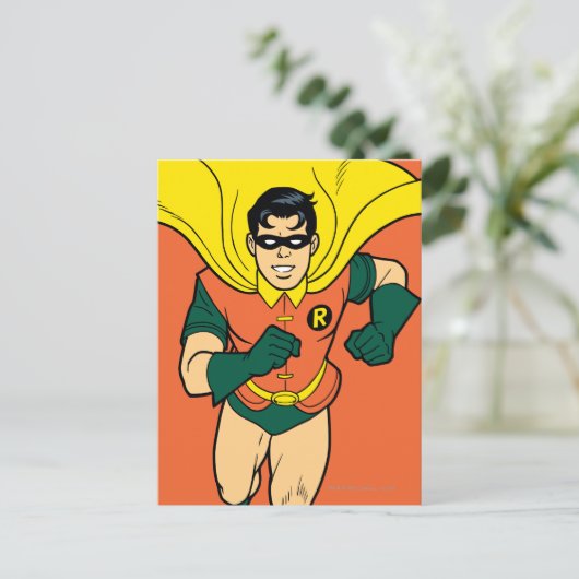 Carte Postale Robin en cours d'exécution (Debout devant)
