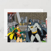 Carte Postale Robin Et Batman Handshake (Devant / Derrière)