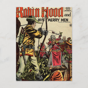 Carte Postale Robin Hood Comic Book