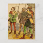 Carte postale Robin Hood Design Vintage (Devant)