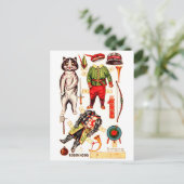 Carte Postale Robin Hood, Paper Doll, Louis Wain (Debout devant)