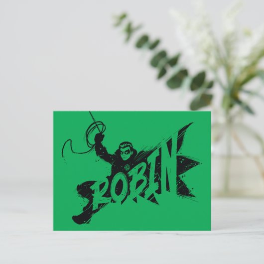 Carte Postale Robin Ink Nom de la brosse (Debout devant)