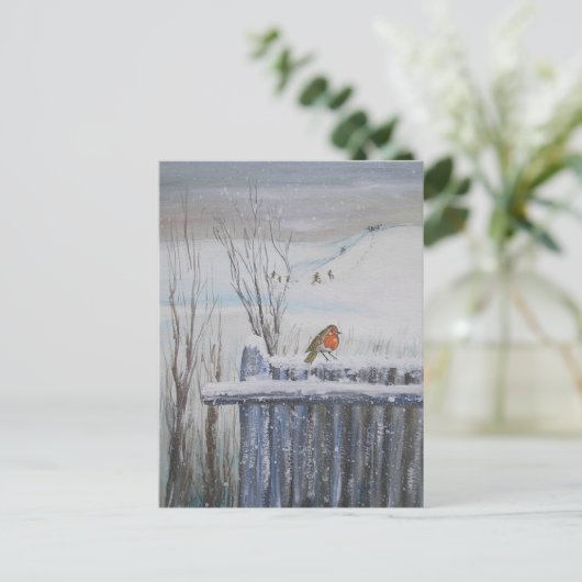 Carte Postale Robin Red Breast (Debout devant)