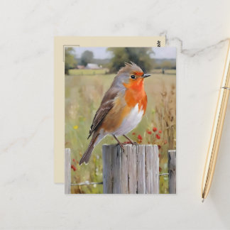 Carte postale Robin Redmamin