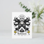 Carte Postale Robinson Family Crest (Debout devant)