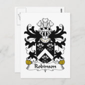 Carte Postale Robinson Family Crest (Devant / Derrière)