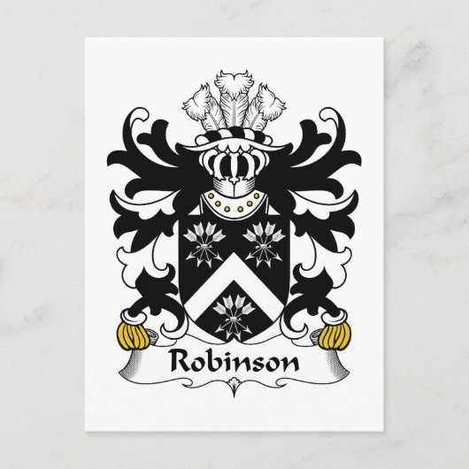 Carte Postale Robinson Family Crest (Devant)